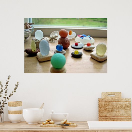 Sea Glass Delight Poster (Küche)