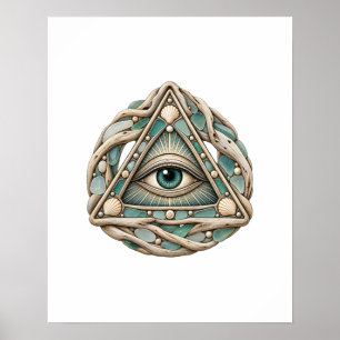 Sea Glass Eye Poster