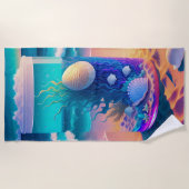 Sea Glass Fantasy Strandtuch (Vorderseite)