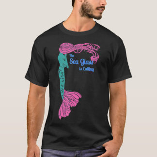 Sea Glass genannt ätherische Meerjungschnecke T-Shirt