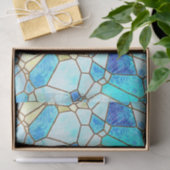 Sea Glass gestanztes Glas Decoupage Seidenpapier (Geschenk)