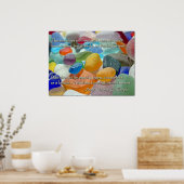 Sea Glass - Gewartet für ein Geschenk aus dem Meer Poster (Küche)