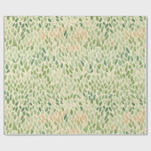 Sea Glass Gift Wrap in Grüntöne und Amber Geschenkpapier (Flach)