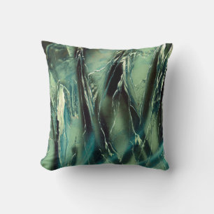 Sea Glass Green Rock Kissen