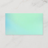Sea Glass Green Standard Einfache Visitenkarten Visitenkarte (Rückseite)