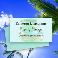 Sea Glass Green Standard Einfache Visitenkarten