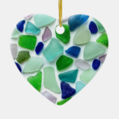 Sea Glass Heart Mother's Day Ornament (Vorne)