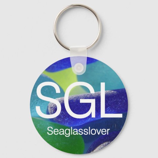 Sea Glass Lover Schlüsselanhänger (Vorderseite)