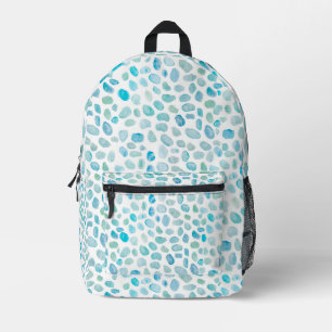 Sea Glass Malerei Küstenmuster Gepäck Bedruckter Rucksack