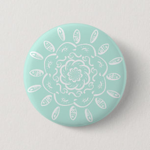 Sea Glass Mandala Button