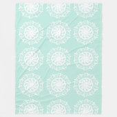 Sea Glass Mandala Fleecedecke (Vorderseite)