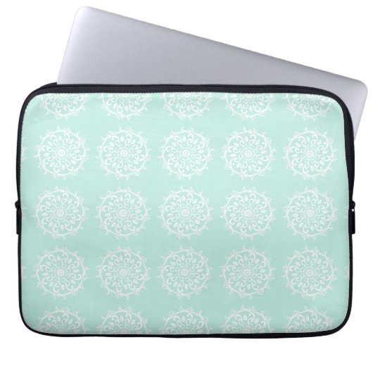 Sea Glass Mandala Laptopschutzhülle (Vorderseite)