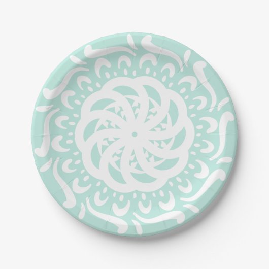 Sea Glass Mandala Pappteller (Vorderseite)