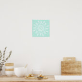Sea Glass Mandala Poster (Küche)