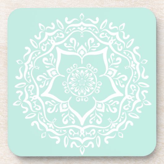 Sea Glass Mandala Untersetzer (Vorderseite)