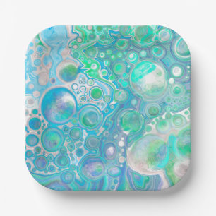 Sea Glass Marble Pappteller