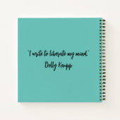 Sea Glass Marble Spirale Notebook Notizblock (Rückseite)