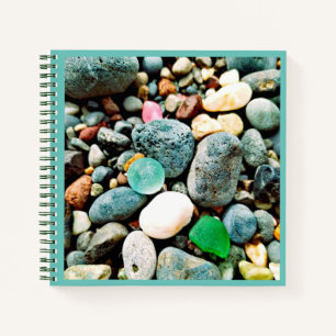 Sea Glass Marble Spirale Notebook Notizblock