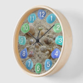 Sea Glass mit Muscheln am Strand Sand Uhr (Winkel)