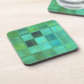 Sea Glass Mosaik Art Untersetzer Set mit Korkeiche (Linke Seite)