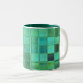 Sea Glass Mosaik individuelle Tasse in verschieden (VorderseiteRechts)