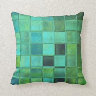 Sea Glass Mosaik Pillow Wohngestaltung Geschenk Kissen