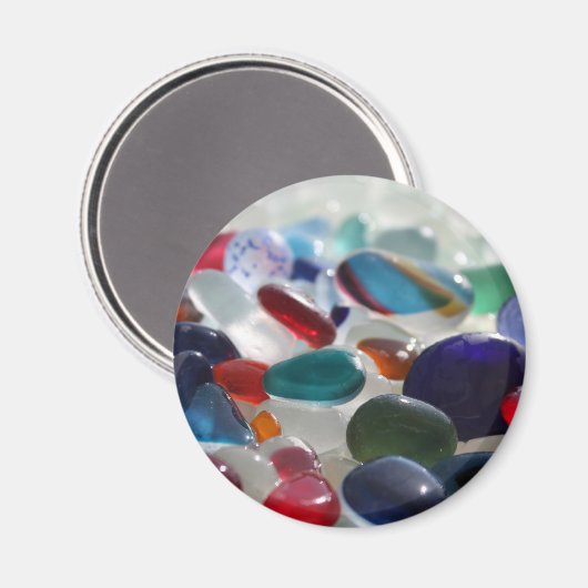 Sea Glass Multi's Magnet (Vorderseite/Rückseite)
