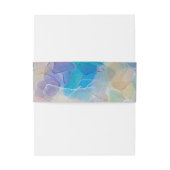 Sea Glass Ocean Beach Hochzeit Einladungsbanderole (Rückseitenbeispiel)