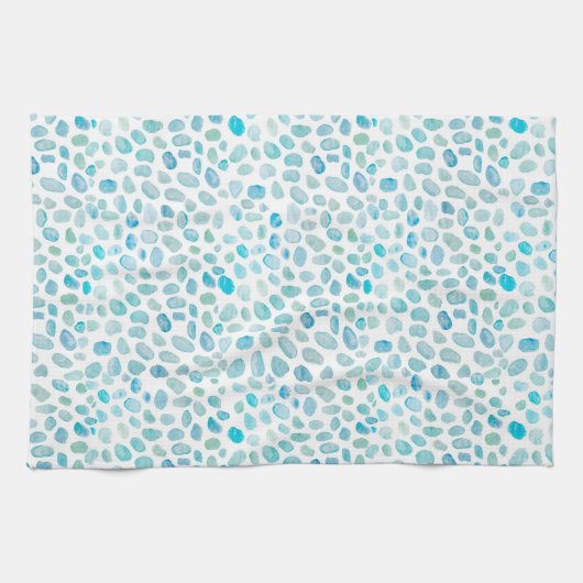 Sea Glass Painting Pattern Küche Handtuch (Horizontal)
