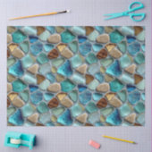 Sea Glass Pattern Decoupage Seidenpapier (Basteln)