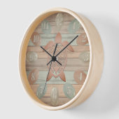 Sea Glass, Schildkröte auf dem rustikalen Nautic B Uhr (Winkel)