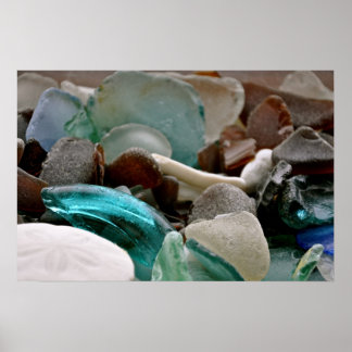 Sea Glass Shards drucken Poster