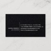 Sea Glass Tides | Blue Watercolor Business Visitenkarte (Rückseite)