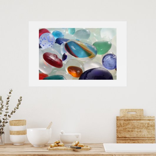 Sea Glass Treasure Poster (Küche)