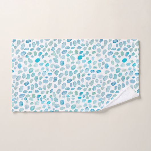 Sea Glass Türkis Muster Beach Badetuch Set (Handtuch)