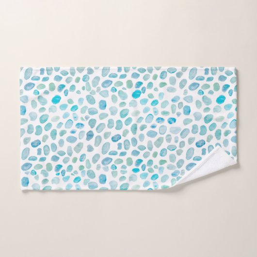 Sea Glass Türkis Muster Beach Badetuch Set (Handtuch)