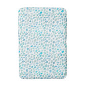 Sea Glass Türkise Beach Pebble Medium Bath Mat Badematte (Vorderseite Vertikal)