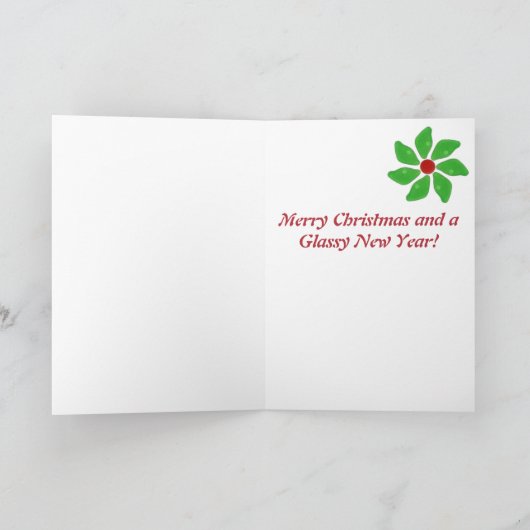 Sea Glass Weihnachtskarte Feiertagskarte (Innenseite)