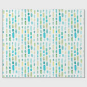 Sea Glass Weihnachtsstuben Geschenkpapier (Flach)