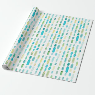 Sea Glass Weihnachtsstuben Geschenkpapier