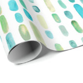 Sea Glass Weihnachtsstuben Geschenkpapier (Rolleneckpunkt)