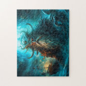 Sea God Rising from Ocean Fantasy Painting Puzzle (Vertikal)