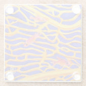 Sea Goldies Lace Coral Classy Glass Untersetzer (Rückseite)