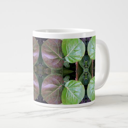 Sea Grapes Pattern Jumbo-Tasse (Vorderseite Rechts)