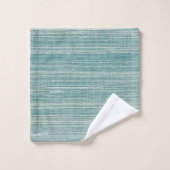 Sea Gras Türkis Muster Beach Badetuch Set (Waschlappen)