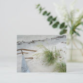 Sea Grass and White Sand Dune Beach Fotografie Postkarte (Stehend Vorderseite)
