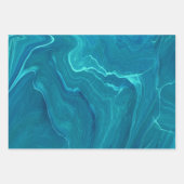Sea Green Agate Marble Abstraction Geschenkpapier Set (Vorderseite)