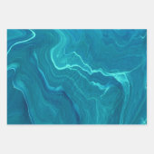 Sea Green Agate Marble Abstraction Geschenkpapier Set (Vorderseite 3)