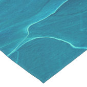 Sea Green Agate Marble Abstraction Kurzer Tischläufer (Ecke)