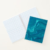 Sea Green Agate Marble Abstraction Notizblock (Innenseite)